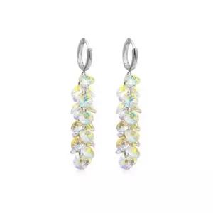 여자 샹들리에 크리스탈 롱드롭 원터치 귀걸이