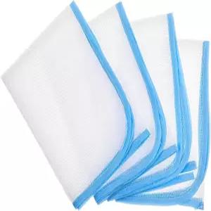 4 PCS 다림질용 천 4PCS 보호 다림질 패드 열 저항성 스코치 절약 메쉬 커버 바느질용 도구파란색