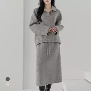 KARRA 울블렌드블라우스+스커트SET_A5W0768