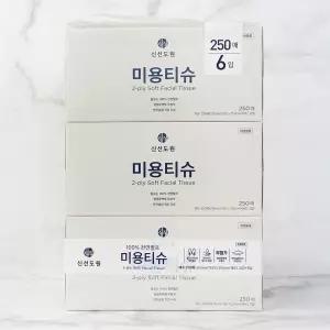 신선도원 미용티슈 250매x6입x4세트