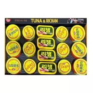 동원 튜나리챔 64호 선물세트 1개 (쇼핑백 포함) tmg6+6NdT