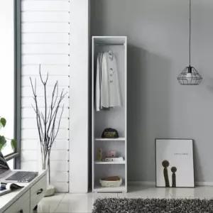 오픈형 원룸 아이방 모서리장 옷수납 옷장 틈새장