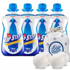 탑스텝 세탁세제 고농축 1100ml x 4개 + 울드라이어볼(건조기볼) 4개입