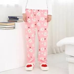( )여자수면바지 겨울잠옷 남여공용 핑크래빗 겨울바 겨울 세트 남자수면바지 여자수면바지 잠옷