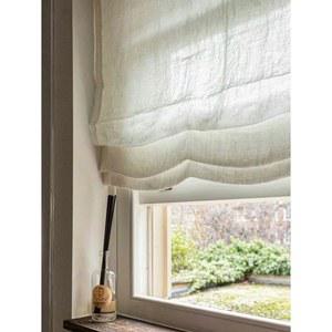 심플 린넨 로만쉐이드 커튼 거실용 도톰한 원단