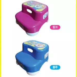뽀로로 2단 유아 발 디딤 욕실 받침 디딤대 받침대 발판세면대 아동 계단 스텝 쾌변 스탭 욕실 미끄럼방지