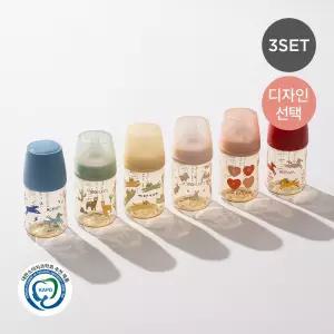 [모윰] 3세대 NEW PPSU 노꼭지 올인원 젖병 170ml 트리플팩 - 디자인선택