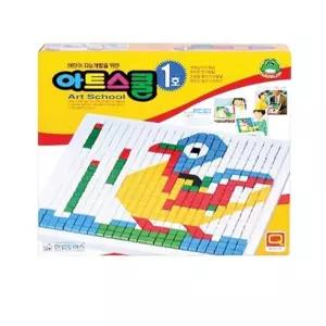 어린이 모자이크 블럭 그림 판 블록 모양 꽂기 끼우기 만들기 한립토이즈 창의력 시리즈 1호