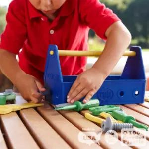 안심 소재 유아 공구 박스 세트 그린토이즈 공구함 놀이 두돌 아기 장난감 창의 교구 조카 선물 4세 남자