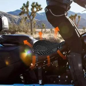 라이딩용 메쉬 안장 커버 시트 주차 배달가방 범용 고정