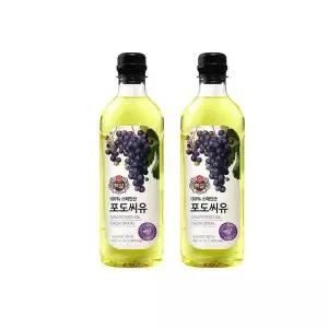 [셀러허브][백설] [CJ제일제당] 백설 포도씨유 900ml x 2개 식용유 (S11308061)