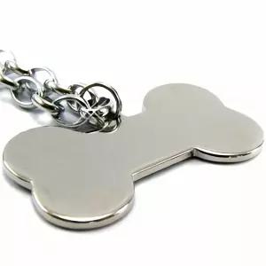 강아지 체인 이름표 뼈다귀 대형 목걸이 1P 애완동물 키링 하우스 목줄 장식 사료 도구