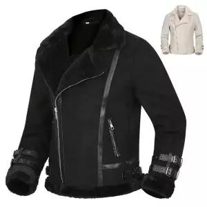 [디바옴므]겨울 스트랩 스웨이드 무스탕 자켓 점퍼