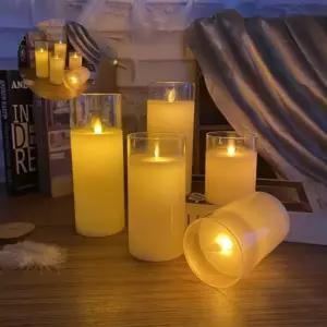 크리스마스 성당 양초 스노우 양초장 흔들리는양초