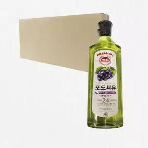 [로지프로] 해표 프리미엄 포도씨유 900ML 12개입 (1박스) 포도씨유900ML 요리유 식용유