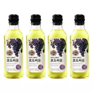 [CJ] CJ제일제당 백설 포도씨유 500ml x 4개 식용유