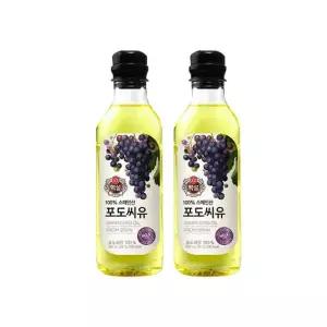 [CJ] CJ제일제당 백설 포도씨유 500ml x 2개 식용유