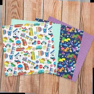 미술놀이 키즈 양면 색종이 (4색 x 25매씩) (총 100매입)