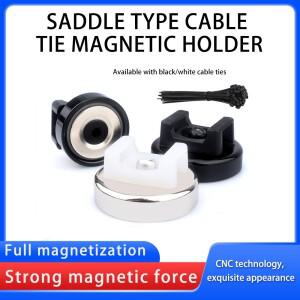 Saddle Shaped Cable Tie Strong Magnetic Seat Suction Cup Bundle Wire Harness Fixing