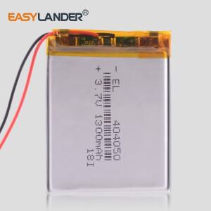 CE+Rohs 404050 3.7V 1300mAh 443953 장난감 GPS mp3 mp4 스피커 YP-CP3 플레이어용 폴리머 리튬 이온/리튬