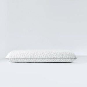 엘루룩스 퀼팅 대나무 베개 커버 컬렉션 u2013 쿨링 보호대 지퍼 부드럽고 통기성 있으며 세탁 가능한 원단(화이트, 킹)