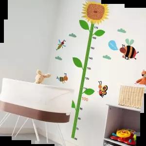 키측정 성장기록 키재기 시트지 해바라기