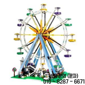 2464개 조각 놀이터 관람차  생일 선물 장난감 호환 10247 홈 데코레이션 엑스퍼트