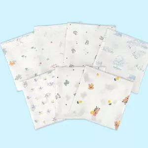 베이비붐 KC 무형광 순면 손수건 뱀뱀이 엠보 5매 아기 신생아 유아 자체생산