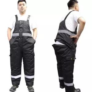 멜빵방한복 겨울 우주복 서스펜더 패딩 기모 슈트