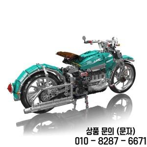 몰드 킹 1971피스 미국 크루저 오토바이 시뮬레이션 테크니컬 빌딩  키트 차량 모델 조립 장난감 크리스마