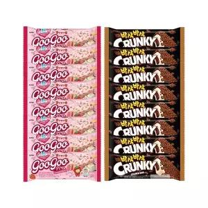 [신세계라이브쇼핑]구구바 스트로베리 크림치즈x8+크런키바x8