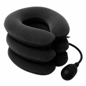 목쿠션 공기 주입 목 견인기 경추 스트레칭 에어 튜브 자세