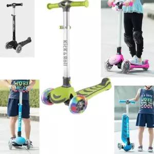 무소음 LED광폭바퀴 접이식 킥보드 씽씽이 근력발달 간편보관 추천