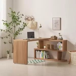 [히트가구] RG104 모듈 1400 2단 책상 세트 (착불)