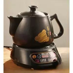 전기 약탕기 보이차 찻잎 디스펜서 유리 티포트 달임