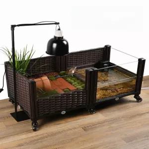 거북이 어항 사육장 오픈형 가정용 수족관 아크릴 수조 반수생 대형 키우기