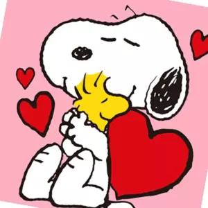 셀프페인팅 스누피 러브앤허그 20x20 작업공간 아트워