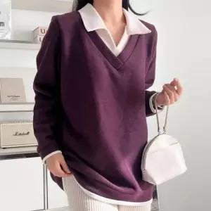 빅사이즈 512 브이넥오픈카라티셔츠 DBSV926