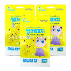 포켓몬 썸머패치(27매입) 여름필수품 캠핑 3개