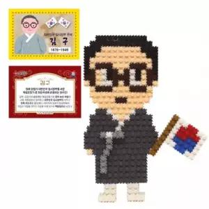 삼광문구 이지툭툭블럭 위인8 김구 디폼블럭 미니블럭