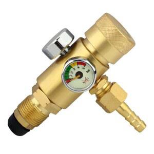 산소 헬륨 갑압기 배관 레귤레이터 골드단 소형 구리 가압 역화방지기 조절기 조정기 이중