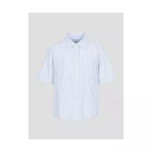 빈폴 BEANPOLE LADIES 스트라이프 반소매 셔츠 블루 BF5865C17P 408106