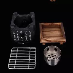 세트 미니 화로 정사각 소 개인 우드스토브 화로대 (WFK6IGS)