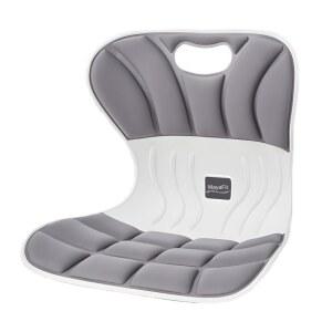 마야핏 인체공학적 요추 지지 쿠션, 회색, 460mm x 440mm 340mm, 대형, 사무용 의자 및 카시트, 자세 교정, 임신 편안함, 110-300파운드 용량