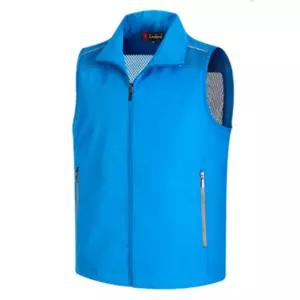 랜더스 망사 조끼(LD360) 블루행사복 현장 행사용 작업용 안전 팀조끼 단체 근무