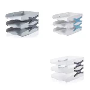 시스맥스 네오 트레이 3단 22137책상정리함 서류선반 문서 문서함 수납함 서류함 케이스 데스크