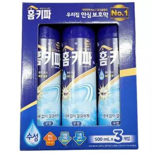 빠른 살충 냄새없이 깔끔 모기 에어졸 500ml 3입 무향해충잡이 로졸 제거 스프레이약 스프레이 뿌리는벌레