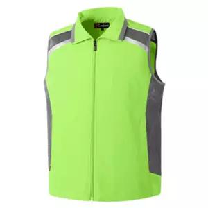 랜더스 카라 반사 망사 조끼(LD373) 형광그린행사용 작업용 안전복 팀조끼 단체 근무 행사 현장