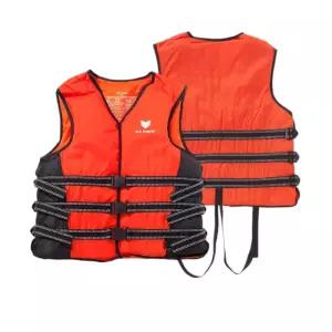 여름 물놀이 성인용 구명조끼(XL) (오렌지+블랙) 워터파크 수영장 KC인증이 이수영 이구명복 구명복