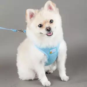 wk 매쉬 하네스(블루) XL에어 메쉬 산책용가슴줄 강아지 몸통 애견 반려동물 가슴